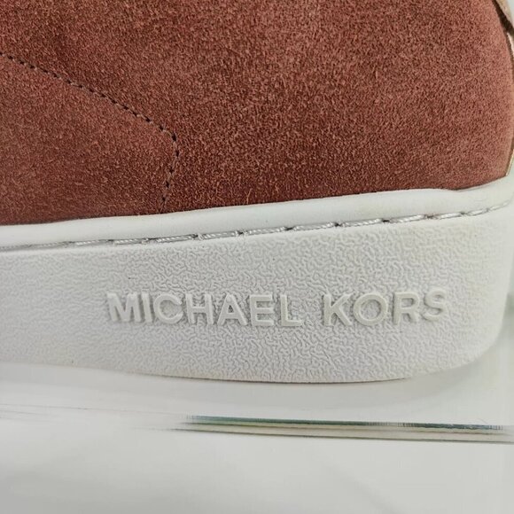 Michael Kors Women's Pink Microsuede Sneakers Shoes Size 7M US - Picture 11 of 12